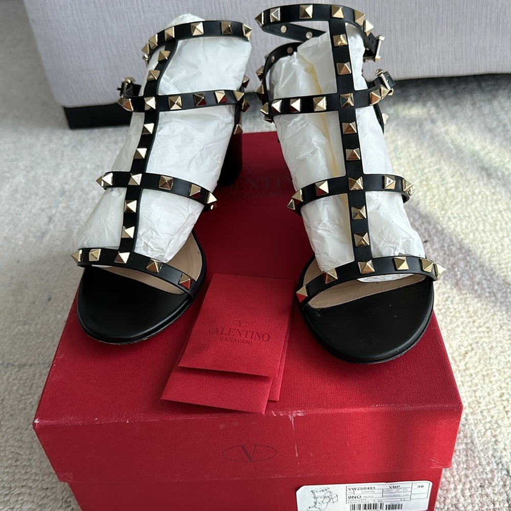 Rockstud Leather 60mm City Sandals